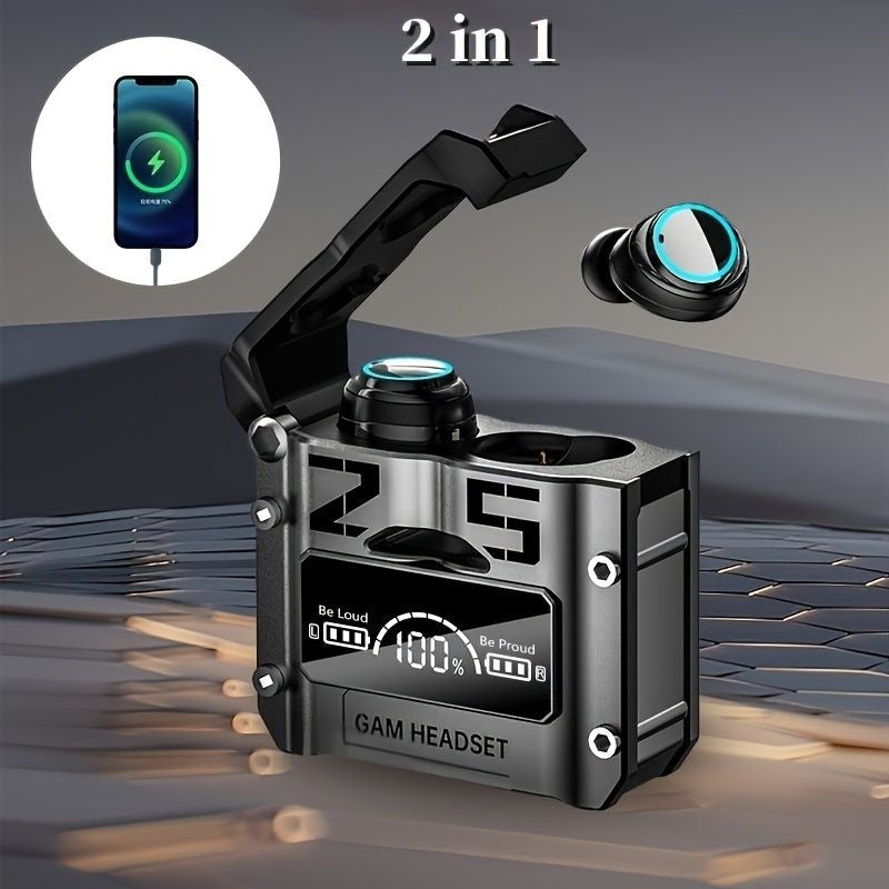 M25 TWS Gaming Earbuds with Power Bank – 9D Stereo Sound